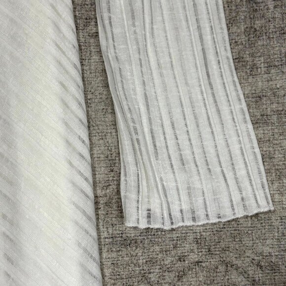 Princess Polly Raisa White Mini Dress Sz 4 Long Sleeve Bodycon Flared Sleeve - Picture 6 of 8